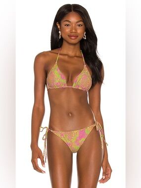 Luli Fama LRG/MED Born to be Wild swim bathing suit bikini set
